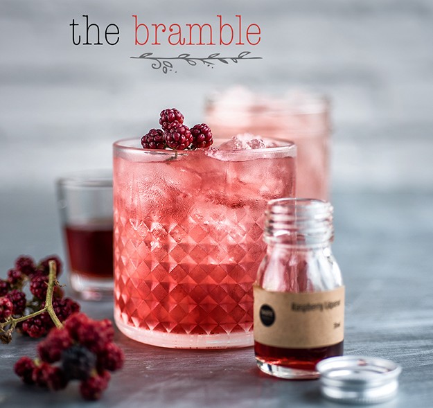Classic Bramble gin cocktail